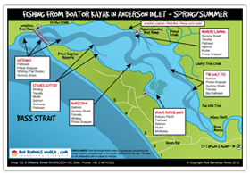 Anderson Inlet - Boat Fishing Map - Spring Summer